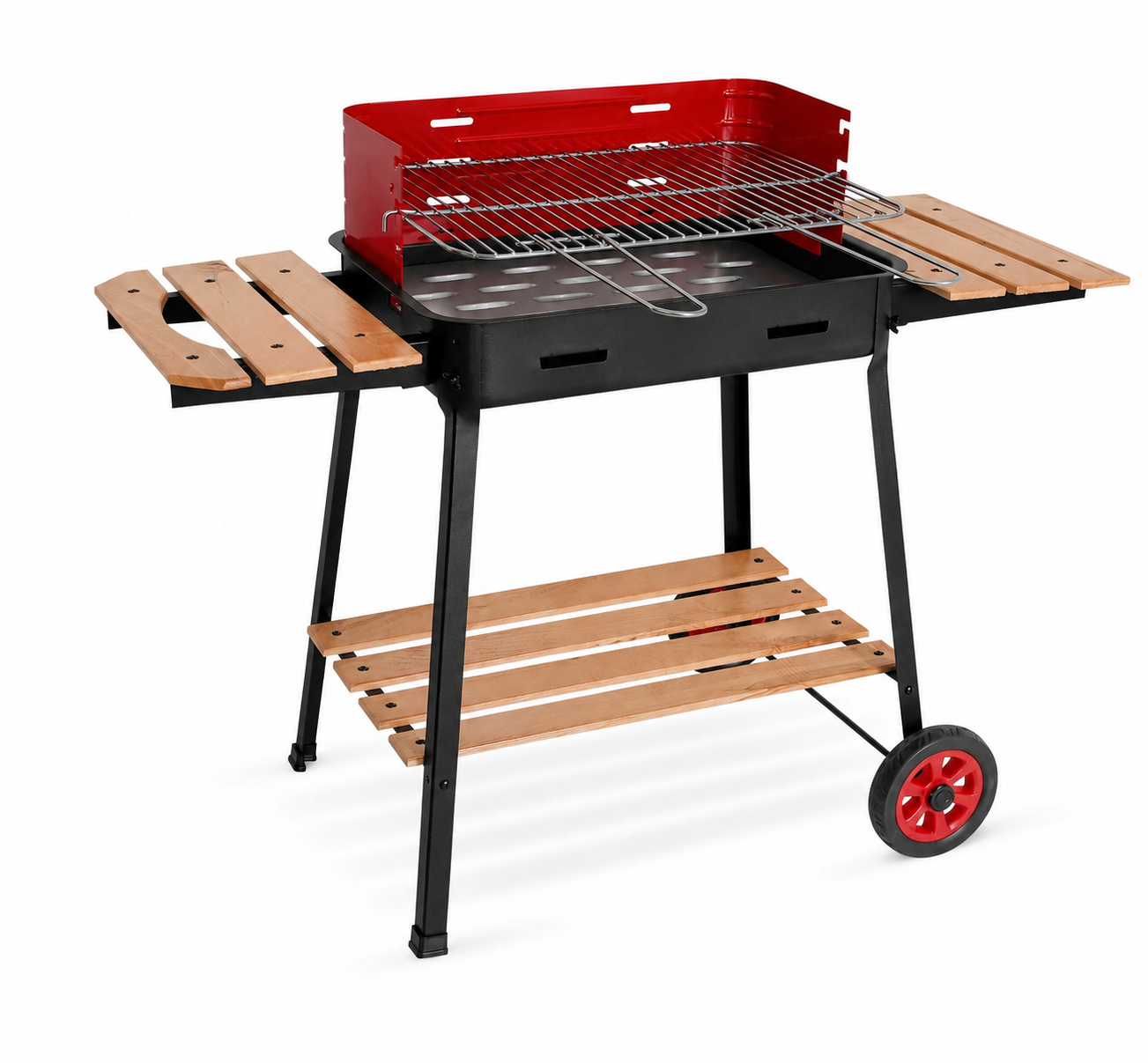 Barbecue A Carbone Carbonella GRILL da esterno Lavorazione Italiana Artigianale Modelli MIcro Portatile Professionali Da Campeggio PicNic Terrazzi Balconi (Classico Mini, Rettangolare)